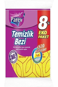 Parex 8'li Mikrofiber Temizlik Bezi