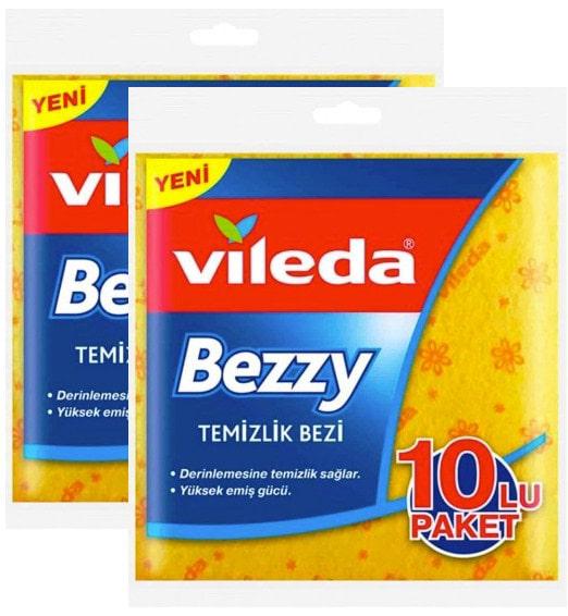 Vileda Bezzy 2x10'lu Temizlik Bezi