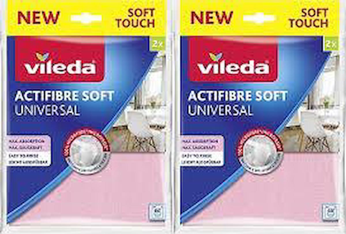 Vileda Actifibre Soft Universal 2x2'li Mikrofiber Temizlik Bezi