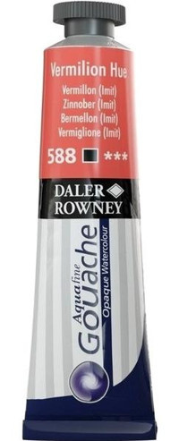 Daler Rowney 588 Vermilion Hue Tüp Turuncu 15 ml Guaj Boya Seti