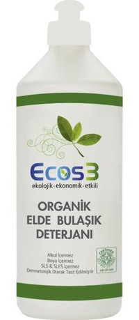 Ecos3 Organik Limon Kokulu El Bulaşık Deterjanı 2x500 ml