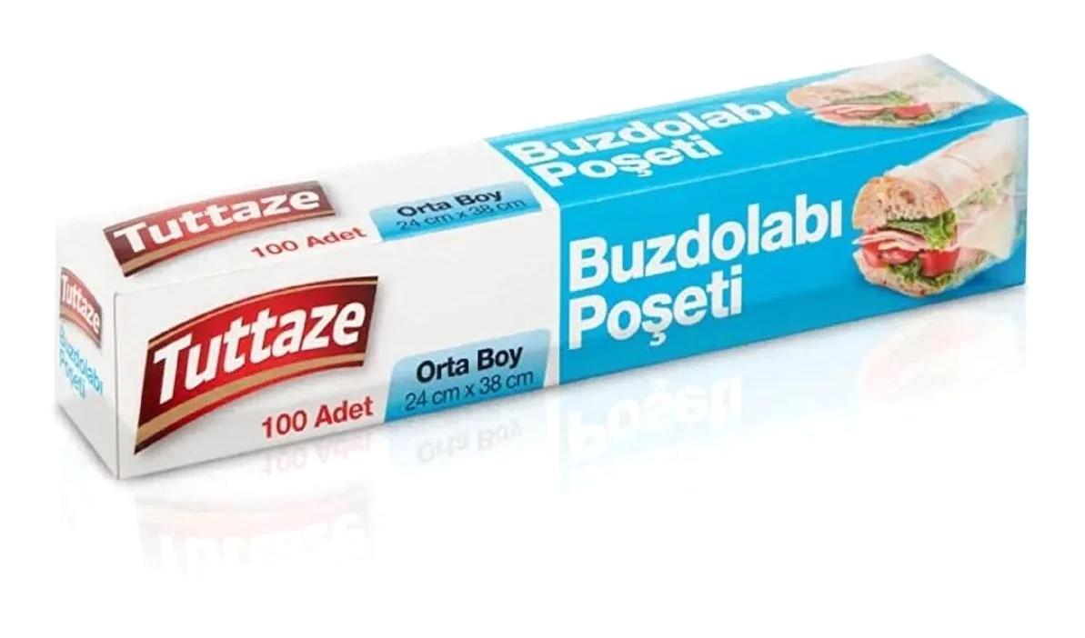 Tuttaze Orta Buzdolabı Poşeti 100'lü