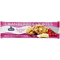 Merba Cranberry Cookies Beyaz Çikolatalı Cranberryli Bisküvi 150 gr