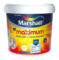 Marshall Maximum Su Bazlı Mat İç Cephe Boyası 2.5 lt Sedef Işıltısı