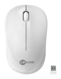 Lecoo WS206 Kablosuz Beyaz Optik Mouse