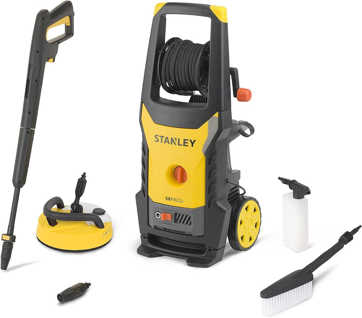 Stanley SXPW22PE 2200 W Tekerlekli 150 Bar Elektrikli Basınçlı Yıkama Makinesi