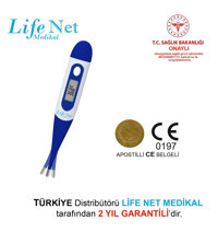 Life Net Medikal JA-12B Esnek Uçlu Koltuk Altı Dijital Çubuk Yetişkin Ateş Ölçer