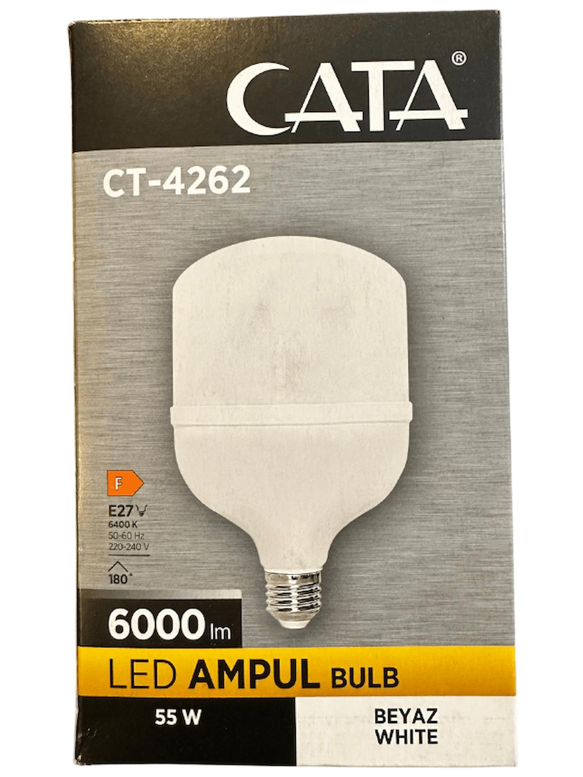 Cata CT-4262 55 W Beyaz E27 Armut LED Ampul