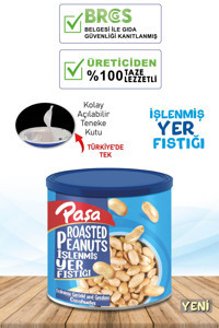 Paşa Kuruyemiş Teneke Kutu Tuzlu Kavrulmuş Yer Fıstığı 180 gr