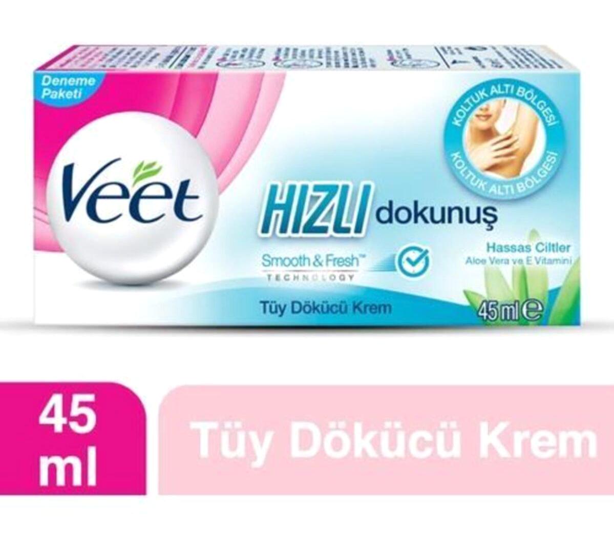 Veet Hassas Ciltler İçin Koltuk Altı Kadın Tüy Dökücü Sprey 45 ml