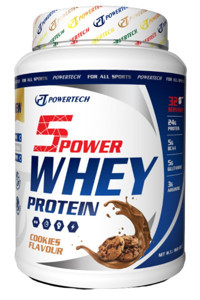 Powertech 5 Power Kurabiyeli Whey Protein Tozu 960 gr