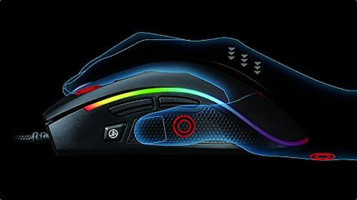 Senon Zore Sarepo GT-300 RGB Yatay Makrolu Kablolu Siyah Optik Gaming Mouse