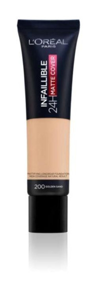 L'oréal Paris Infaillible 24h Matte Cover 200 Serum Tüp Fondöten 30 ml