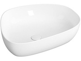 Vitra Outline Tekli 17 cm Seramik Tezgah Üstü Asimetrik Lavabo Beyaz