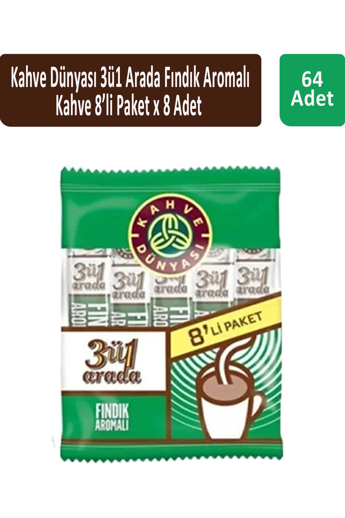 Kahve Dünyası Fındık Aromalı Paket Granül Kahve 64x18 gr