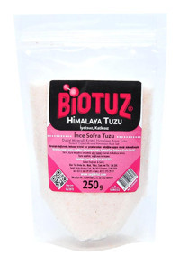 Biotuz Yemeklik İyotsuz Kristal Himalaya Tuzu Paket 250 gr