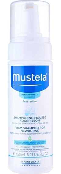 Mustela Konak Önleyici Göz Yakmayan Yenidoğan Bebek Şampuanı 150 ml