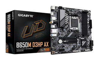 Gigabyte B650M D3HP AX B650 AM5 Soket DDR5 Bellek 7600 Mhz PCIe 4.0 HDMI Wifi Overclock ATX AMD Uyumlu Anakart