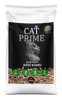 Cat Prime %100 Organik Çam Kokulu Kalın Taneli Çam Pelet Kedi Kumu 50 lt