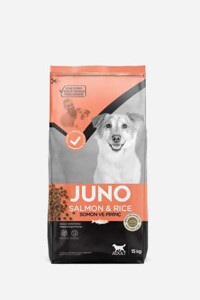 Juno Adult Pirinçli Somonlu Tüm Irklar Yetişkin Köpek Maması 15 kg