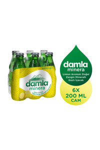 Damla Minera Limonlu Soda 6'lı 200 ml