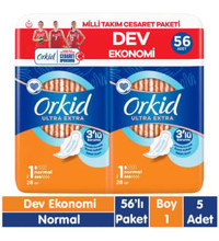 Orkid Ultra Extra İnce 56'lı Hijyenik Ped 5 adet