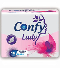 Confy Lady Ultra Normal Organik Antialerjik İnce 10'lu Hijyenik Ped