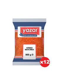 Yazar Kırmızı Mercimek 12x900 gr