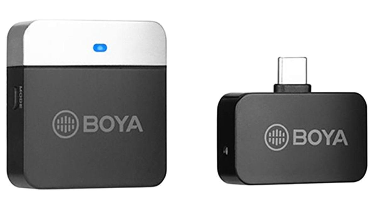 Boya BY-M1LV-U Condenser Type C Kablosuz Yayıncı Bluetooth Siyah Yaka Mikrofon