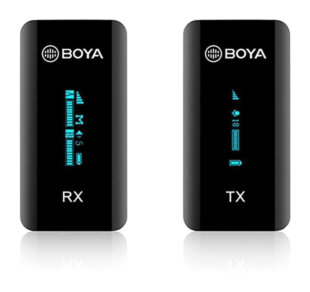 Boya BY-XM6-S1 Condenser 3.5 mm Kablosuz Yayıncı Bluetooth Siyah Yaka Mikrofon