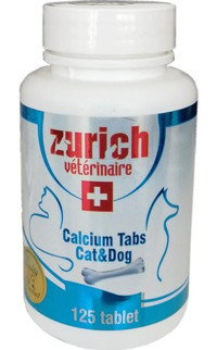 Zürich Calcium D Vitamini Kemik Sağlığı İçin 125 Tablet Köpek Vitamini