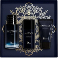 Dior Sauvage 3 Parça Erkek Parfüm Deodorant Seti EDP