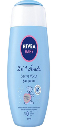 Nivea Baby Alkol Paraben Boya İçermez Göz Yakmayan Yenidoğan Tüm Ciltler İçin Bebek Şampuanı 200 ml