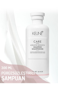 Keune Care Düz Saçlar İçin Keratin Kremsiz Şampuan Unisex Şampuanı 300 ml