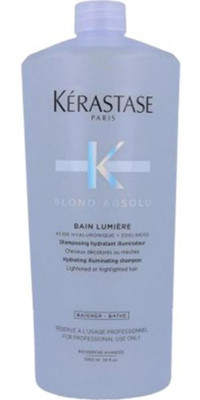 Kerastase Absolu Bain Lumiere Arındırıcı Boyalı Düz Saçlar İçin Kremsiz Şampuan Unisex Şampuanı 1000 ml