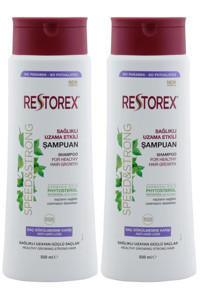 Restorex Saç Dökülmesine Karşı Düz Saçlar İçin Parabensiz Kremsiz Şampuan Unisex Şampuanı 500 ml