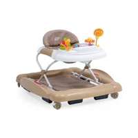 Baby2Go 2282 Royal 4 Tekerlekli Oyuncaklı Sallanan Müzikli Örümcek Yürüteç Kahverengi