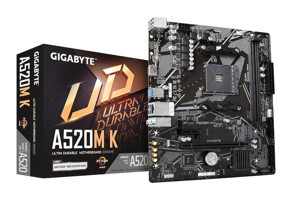 Gigabyte A520M K 1.0 AMD A520 5100 MHz (OC) DDR4 Soket AM4 mATX Anakart