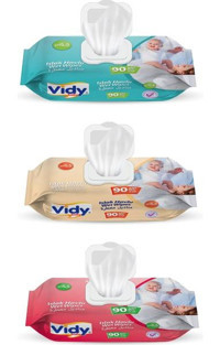 Vidy Baby Sensitive 540 Yaprak 6'lı Islak Mendil