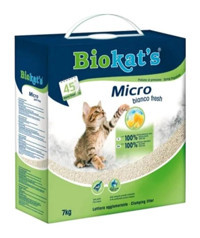 Biokat's Micro Bianco Topaklanan İnce Taneli Bentonit Kedi Kumu 7 kg