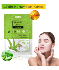 Beauty Derm Aloe Veralı Nemlendirici Kağıt Yüz Maskesi