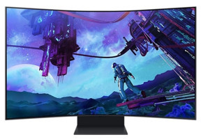 Samsung Ark LS55CG97WNUXUF 165 Hz 1 ms 55 inç UHD Kavisli Hoparlör VGA HDMI Freesync 3840 x 2160 px LED Oyuncu Monitörü