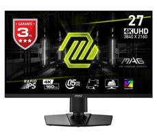 MSI Mag 274UPF E2 160 Hz 0.5 ms 27 inç UHD IPS VGA HDMI Freesync 3840 x 2160 px LED Oyuncu Monitörü