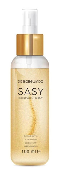 Biobellinda Sasy Simli Nemlendirici Kadın Vücut Spreyi 100 ml