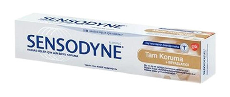 Sensodyne Tam Koruma & Beyazlatıcı Florürlü Diş Macunu 6x75 ml