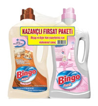 Bingo Ahşap Temizleyici 2x1 lt + Yüzey Temizleyici