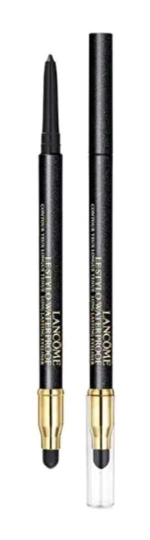 Lancome Le Stylo Khol Liner 01 Noir Onyx Çift Taraflı Suya Dayanıklı Kremsi Pastel Siyah Kalıcı İnce-Kalın Uçlu Fırça Kalem Eyeliner