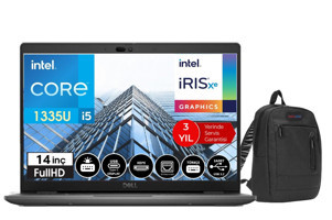 Dell Latitude 3440 DLN053L3440140118 Dahili Intel Iris Xe Graphics Eligible Intel Core i5 1335U 8 GB Ram 512 GB SSD 14 inç Full HD Windows 11 Home Laptop + Çanta