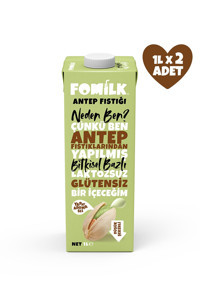 Fomilk Vegan Antep Fıstığı Sütü Laktozsuz 2'li 1 lt