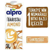 Alpro Barista Badem Sütü Laktozsuz 1 lt